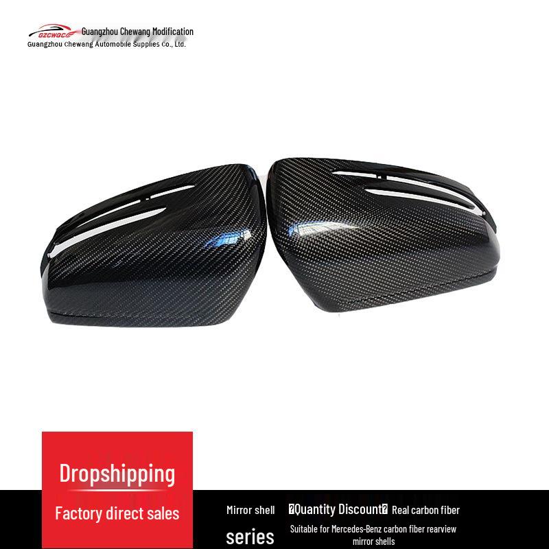 Real Carbon Fiber Rearview Mirror Shell for Mercedes-Benz A/B/C/E/S-Class W204 W212
