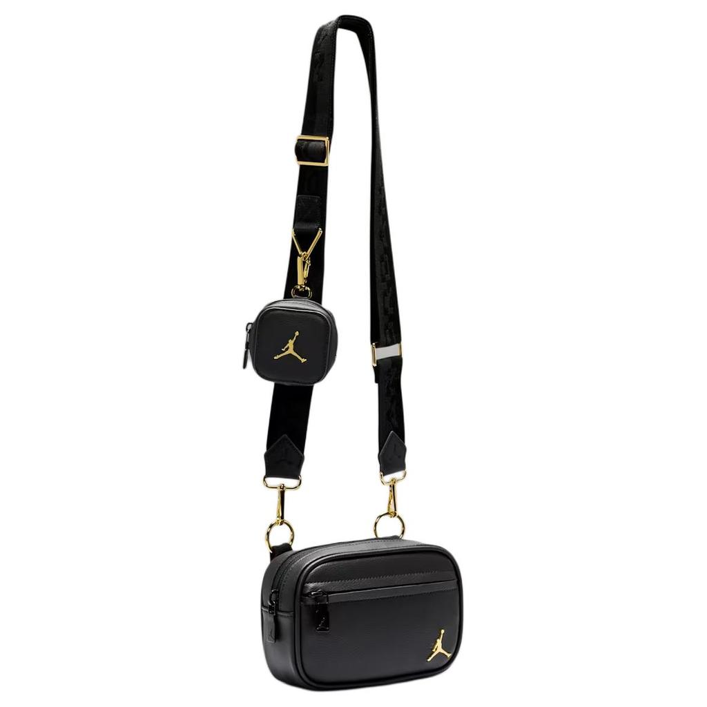 Jordan Sacoche Monarch Durable Faux Leather Small Bag Unisex Shoulder Bag Black IQ3196-045