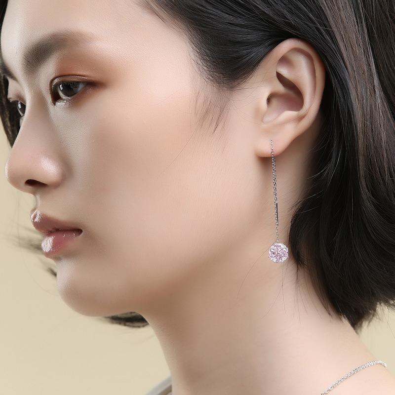 SACE GEMS Classic Copper Alloy Zircon Earrings for Women Wedding Party Gifts