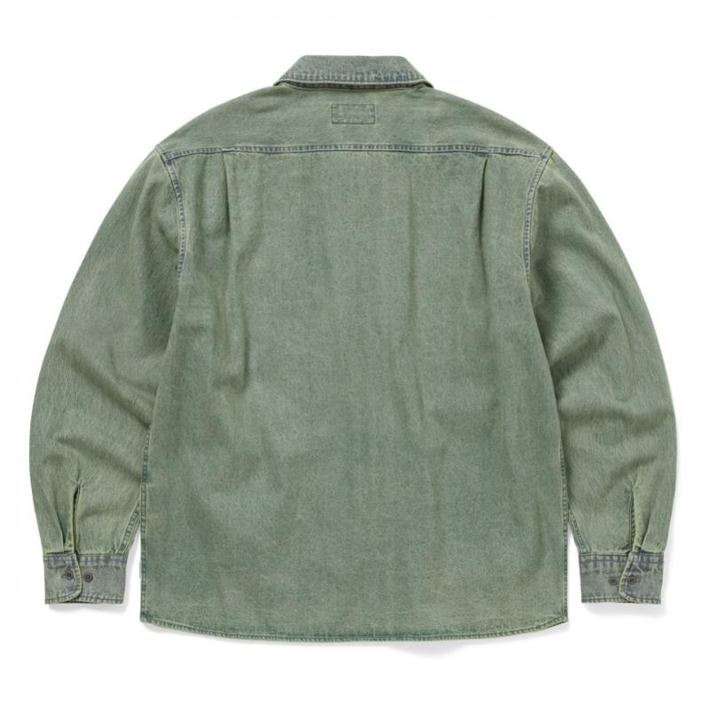 ThIs Is Never That dIstincted Denim Zip Shirt Tint