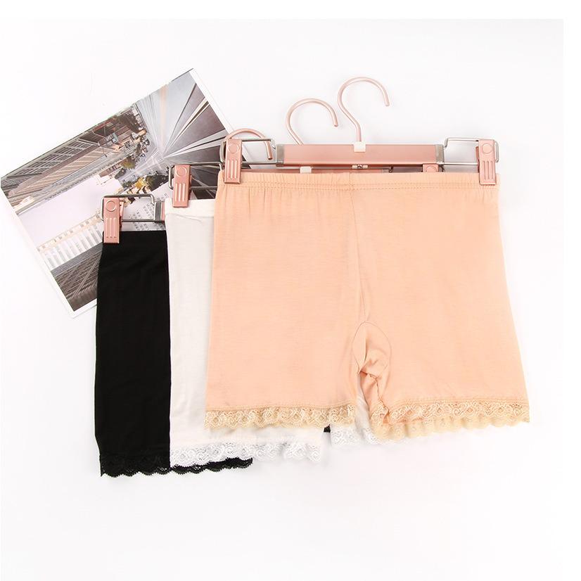 Frühling Sommer Übergröße Damen Spitze Modal Sicherheitshose & Unterwäsche