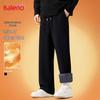 Baleno Men's Fleece-Lined Wide-Leg Casual Pants