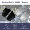 Motorrad ABS Kunststoff Batterie Seitenabdeckung Verkleidung Chrom Schwarz Für Honda VTX 1800 C/Custom Modelle 2002-2004 2006-2008