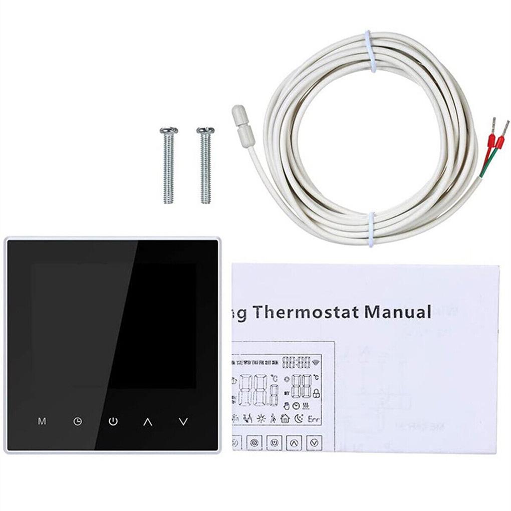 Indoor Floor Heating Sensor LCD Display Touch Screen Temperature Sensor Professional Smart Thermostat for Home Type 2