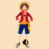 One Piece Anime Figure Confident Smiley Luffy Three Form Face Changing Action Figurine Doll PVC Model Toys Collection Gifts
