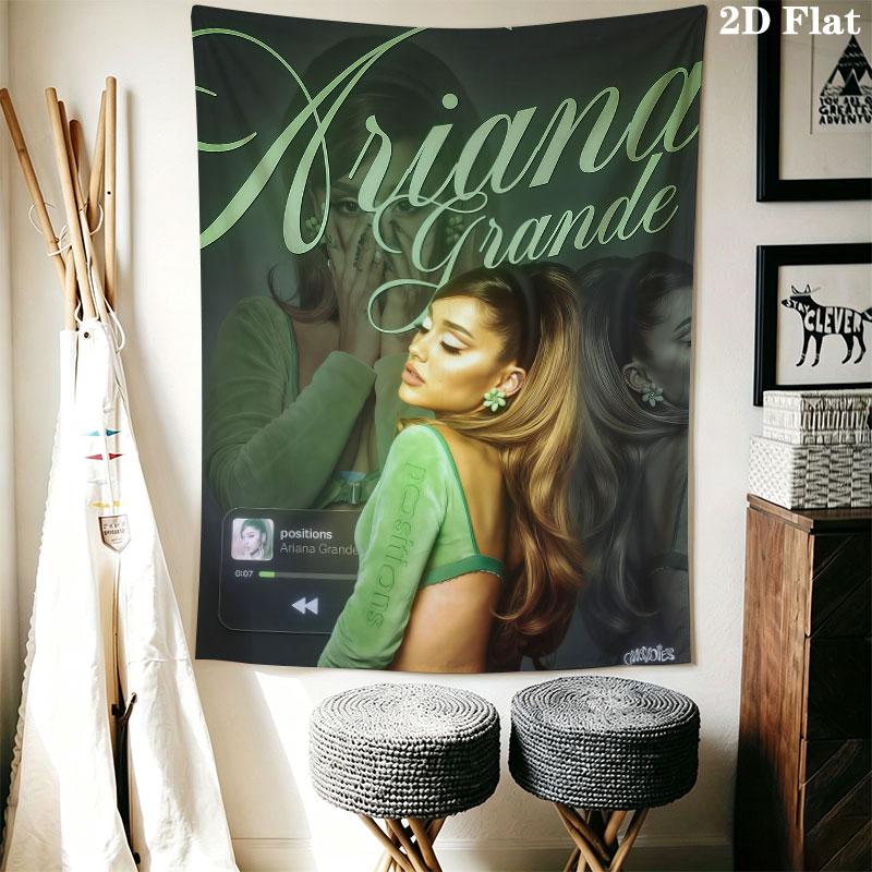 Ariana Grande Queen Wall Hanging Printed Fabric Blanket Decorative Tapestries for Bedroom Living Room Home Decor