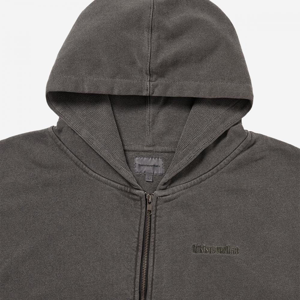 Thisisneverthat Waffle Lined Zip Up Hoodie Tn253tswhz01