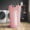 1PC oversized laundry basket with soft padded handle - collapsible, large collapsible laundry basket