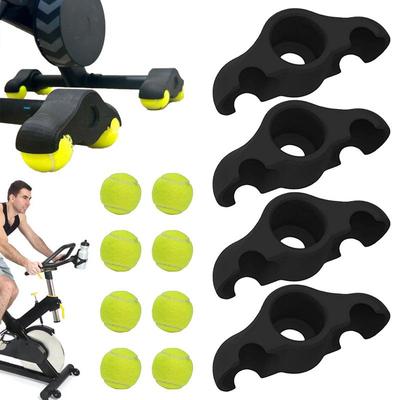 Almohadillas para Pies de Pelota de Tenis Adaptadores para Pies de Rueda de Bicicleta Estática Interior Pies para Placa Oscilante Equipo de Ejercicio en Casa