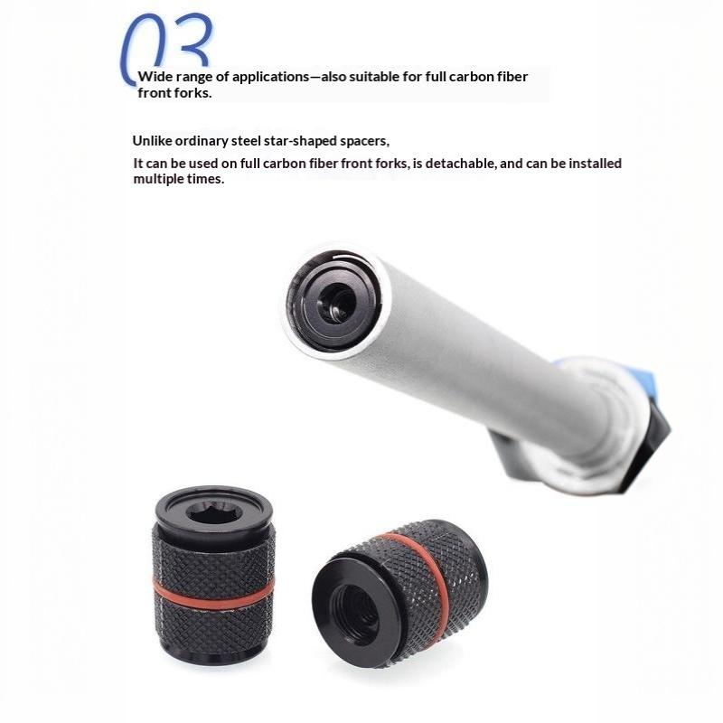 Bike Headset Fork Plug Light Head Bowl Nut For Bicycle Carbon Fiber Forks Expansion Core Hanging Core Sunflower