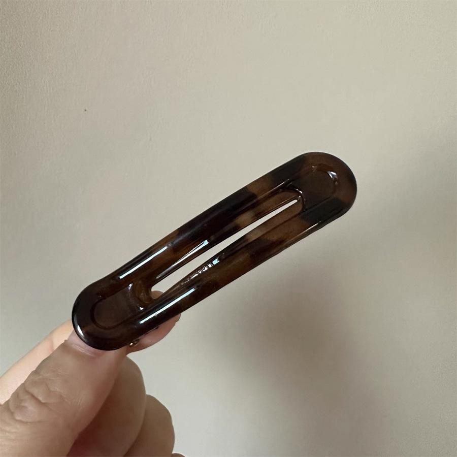 2 Pcs Large Leopard Print Hair Clips  Duckbill Edge Clips Non-Slip Grip for Back Head Styling Women's Fashion Hairpins