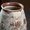 Wabi-Sabi Zen Vintage Ceramic Vase for Flower Arrangement - Coarse Pottery Ornament for Living Room or Dining Table.