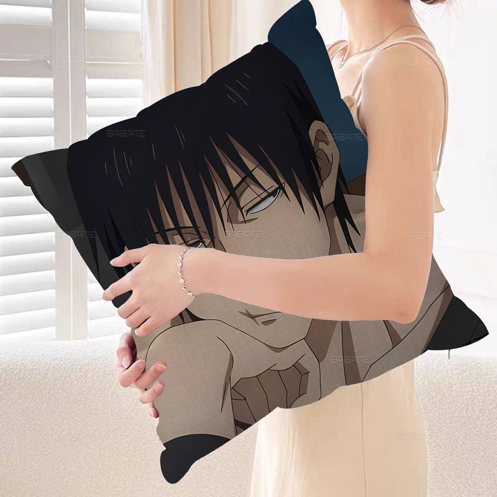 Anime Toji Fushiguro Cushion Cover Pillowcase Upholstery Sofa Throw Pillow Home Decor Pillowcas