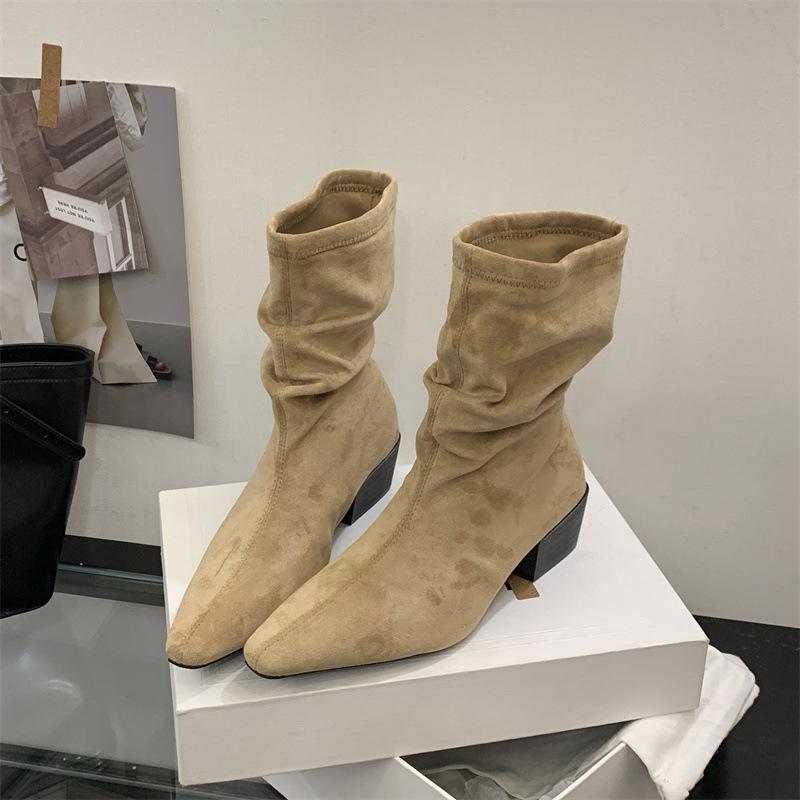 

Новый модный тренд женские ковбойские сапоги с острым носком - Удобные и легкие сапоги, увеличивающие рост, не утомляющие ноги 39 хаки