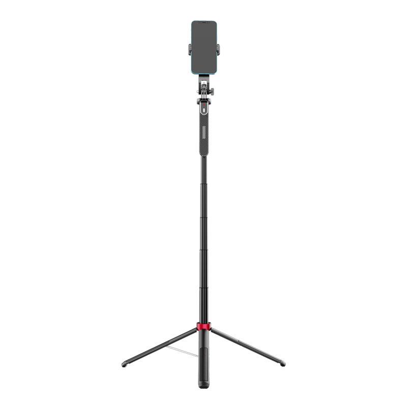 Mini Portable Bluetooth Selfie Stick with Gimbal and Floor Stand for Universal Phone Live Streaming