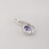 Iolite Gemstone 925 Sterling Silver Women Jewelry Partywear Necklace Pendant 1.4" Birthday Gift For Wife/Her CZP-16-14