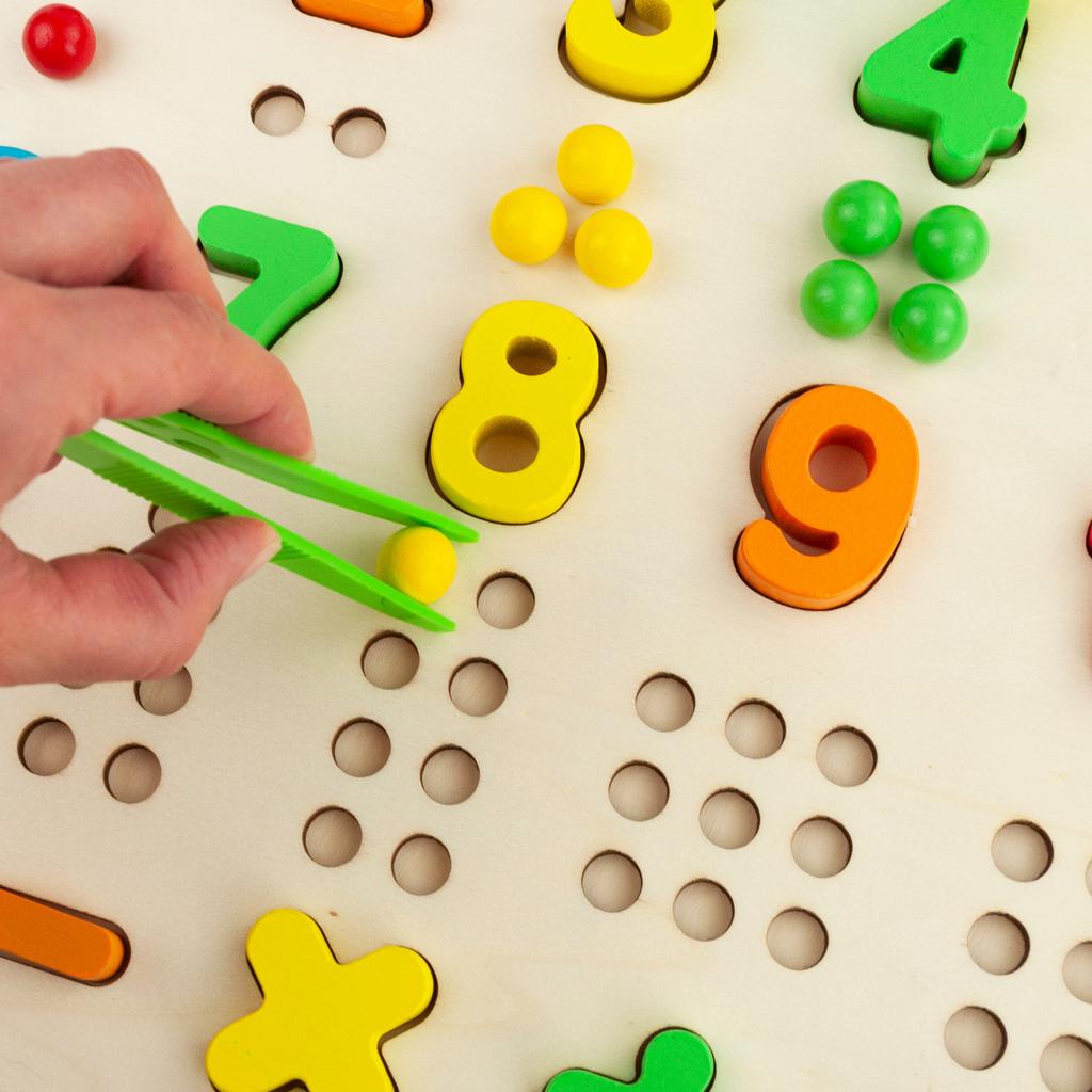 TG67019 Wooden Caterpillar Train Educational Puzzle Learning Numbers
