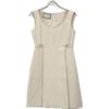 GUCCI 631483 Ivory Silk Wool Sleeveless Side Vest Dress dress 38 IvoryUsed