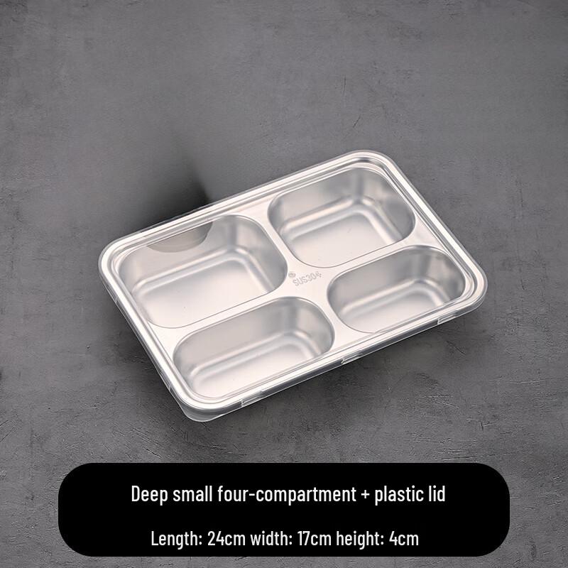 304 Stainless Steel Divided Canteen Lunch Tray