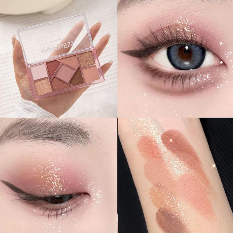 

9Color Eye Shadow Plate Eyeshadow Beginner Makeup Подставка для теней для век Sculpture Highlight Cosmetic Женские аксессуары