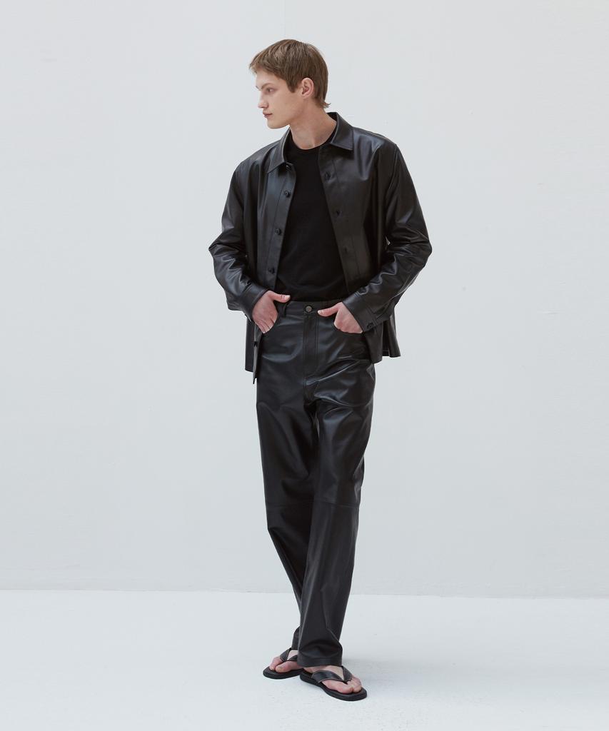 Beleudemaleu Italian Napa Lambskin Relaxed Fit Pants