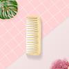 Natural Bamboo Wide Tooth Hair Comb for Women Men Anti-Static Afro Fork Comb Detangler Brush for Curly Straight Wet Dry Hair Prevents Breakage