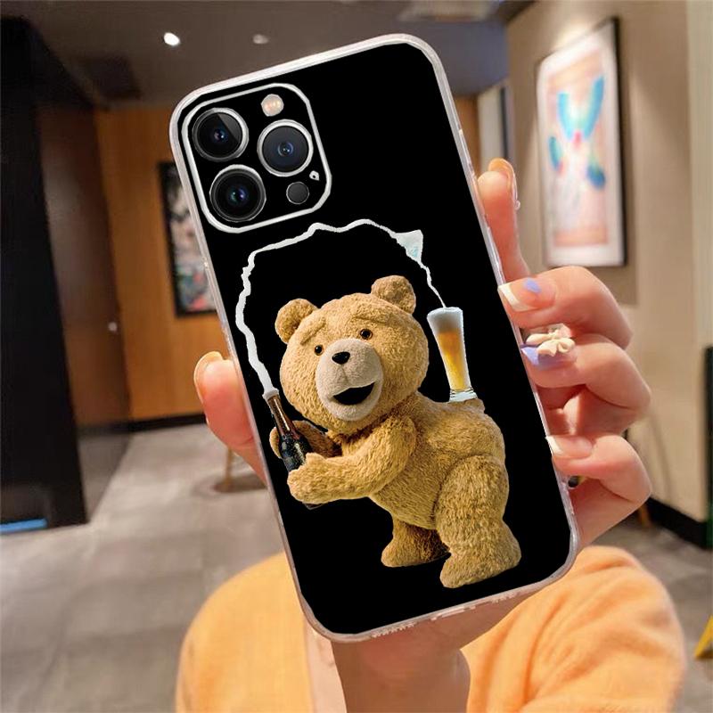Phone Case For iphone 17 Pro Max Air 16 15 14 13 Pro Max 15 16 Pro 15Plus Bear
