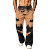 Men's Loose Wide Leg Cargo Jogger Pants with Pockets Halloween Print for Casual Outdoor Wear
