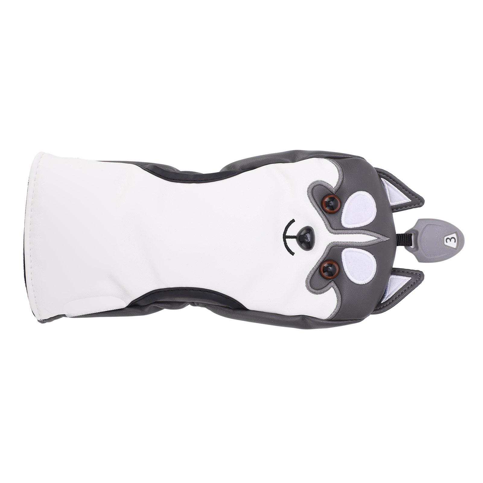 

Чехлы на головки деревянных клюшек для гольфа в форме собаки, водонепроницаемые, солнцезащитные, из ПУ, для тренировок по гольфуНет. ЮТ