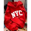 Women'S Light Pattern Hooded Sweatshirt Oversized Comfortable Fabric Fashion Casual