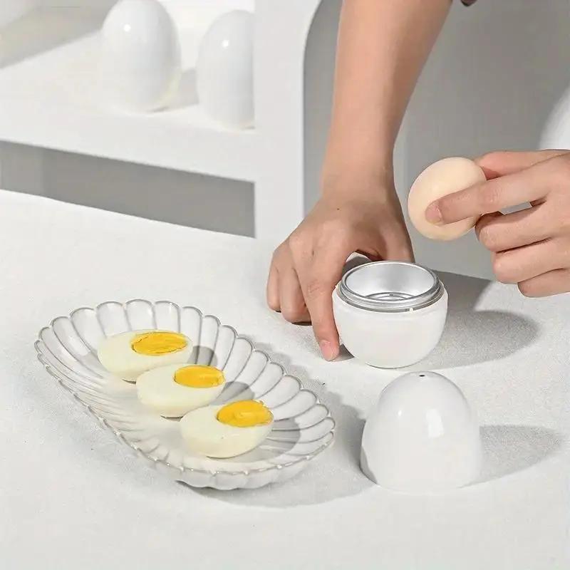 New Microwave Eggs Steamer Boiler Cooker 1/4 Eggs Capacity Easy Quick 5 Minutes Hard Or Soft Boiled Cooking Tools Kitchen Supply