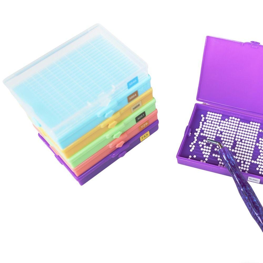 12/24/48Pcs DIY Diamond Art Accessories Diamond Painting Storage Containers  for Nail Art