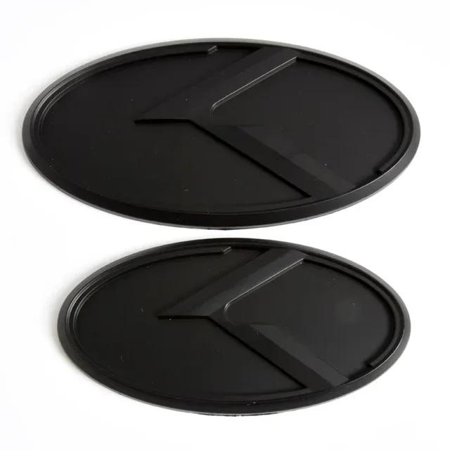 2 pezzi Per KIA K5 Emblema Bagagliaio Auto Adesivo 3D Logo K Griglia Anteriore Badge Posteriore 2011-2013 Optima Forte 2009-2014
