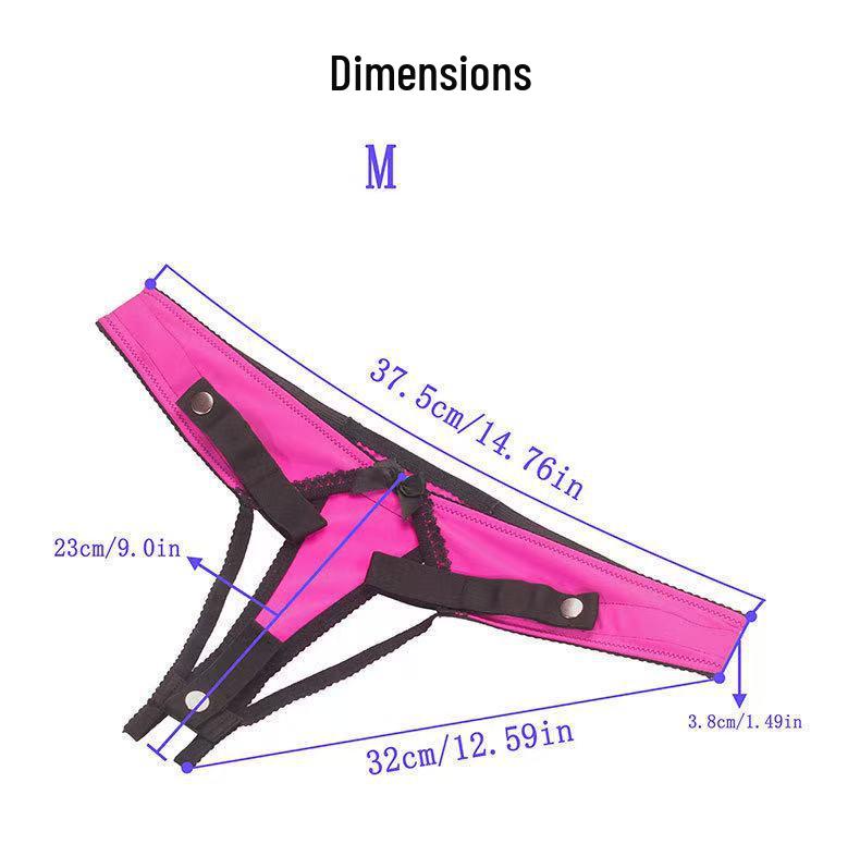 Black Rose Red Men's Thong Chastity Lock Fixing Strap for Underwear Stability