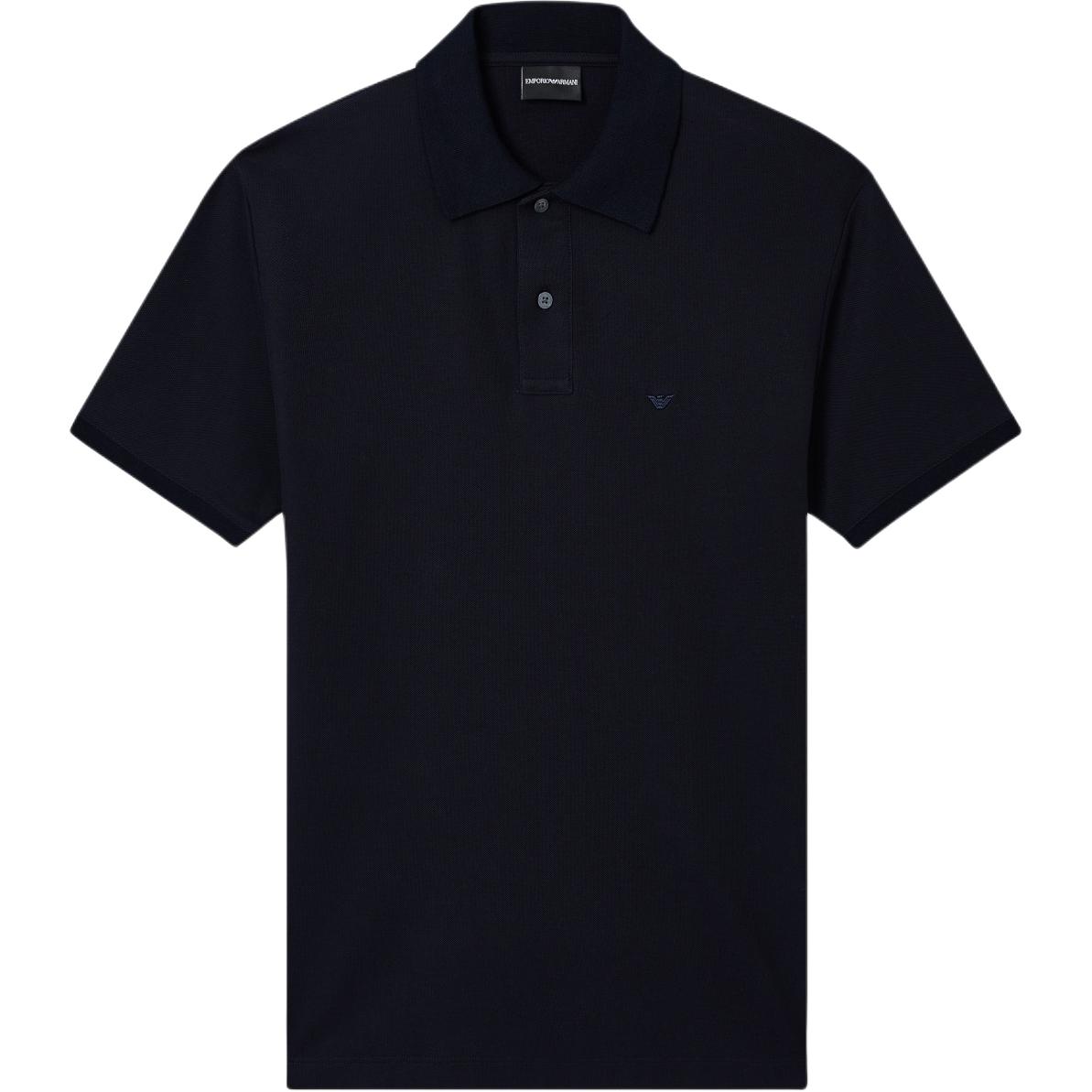 Emporio Armani Adelaarslogo Geborduurd Poloshirt met Korte Mouwen Heren tops EM005239-AF10497-UB118 L