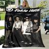 Dětská přikrývka s potiskem kapely Tokio Hotel Dětská Hřejivá přikrývka Flanel Měkká útulná deka Rozkládací pohovka Deka Cestovní deka Dárek k narozeninám