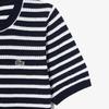 Lacoste Women's Bouclé Stripe Short-Sleeve Sweater AF251E-56G166