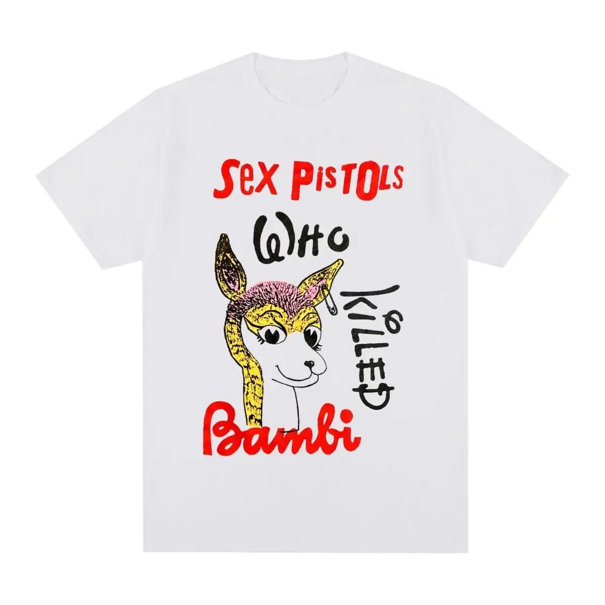 Sex Pistols Vintage Printed Punk Rock Cotton Unisex TShirt New Style TShirt Womens Top Fashion Comfortable Women Men Tshirts S