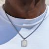 18K Gold Stainless Steel 26 Letter Pendant Necklace with Twisted Chain - Hip Hop Style