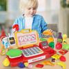 Supermarkt Kasse Spielzeug Set Für Kinder Spielhaus Pädagogischer Tante-Emma-Laden Rollenspiel-Set Mit Scanner