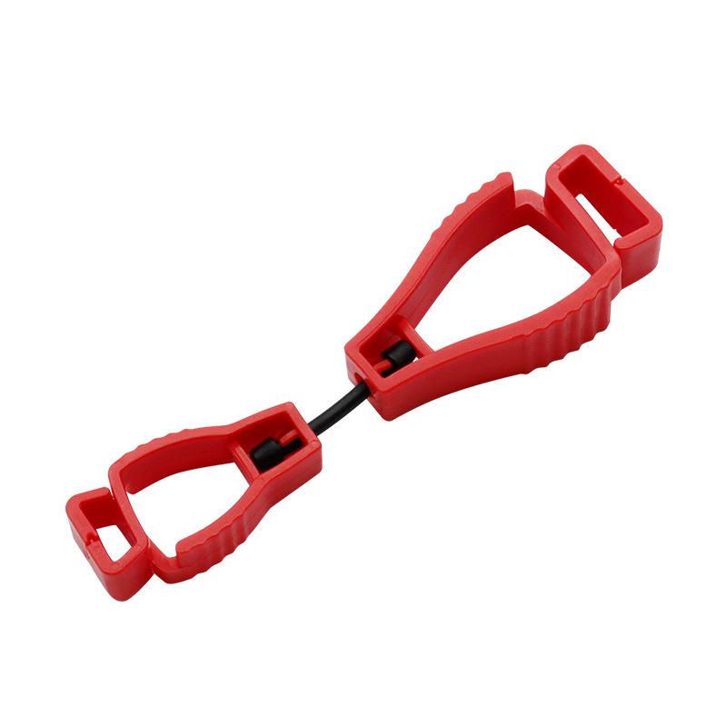 

Heavy Duty Plastic Clip for Work Gloves Durable Grip Tool Holder with Strong Clamping Force Suitable for Industrial and Household Use One Size красный