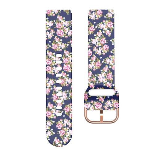 Klassisches 18-mm-Uhrenarmband für Garmin Venu 2S, Leopardenmuster, Sport-Silikonarmband für Garmin Forerunner 255S, Bandzubehör