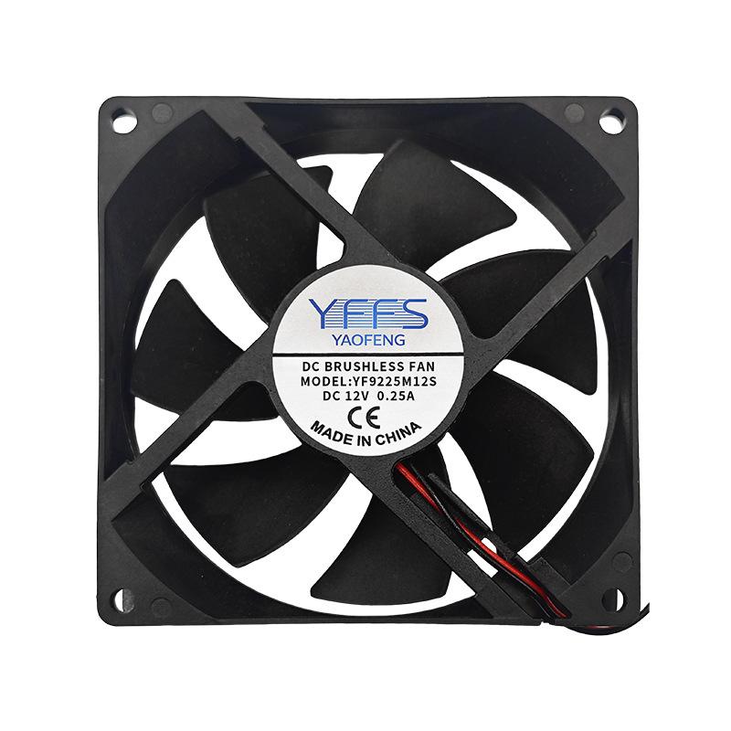 12025 Cooling Fan: 12cm High Airflow for Computer Cabinets and Plant Lighting, Oil-Impregnated Design 12V 12025