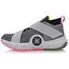 Li Ning All City 7 Cushioning Slip Resistant Abrasion Resistant Mid Top Basketball Shoes Men's Gray Pink ABAN047-2
