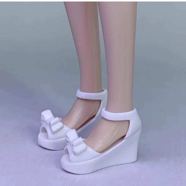 1/6 Puppenschuhe Plateau Schleifenschuhe 30cm Puppendekorationen Mädchensammlung Spielzeug DIY Spielpuppen Zubehör Schuhe
