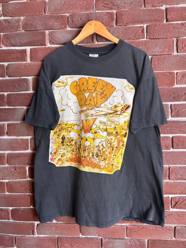 Rara Maglietta Vintage Anni '90 Green Day Dookie Punk Band Grail xxl nera Unisex