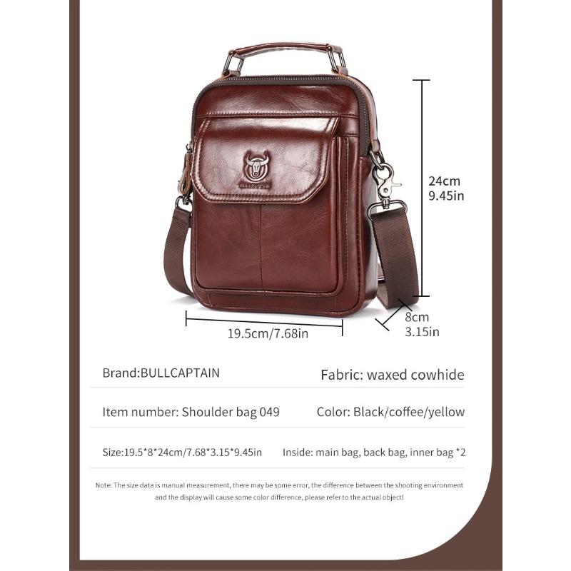 Neue Herrenhandtasche aus Rindsleder Mode Umhängetasche Geschenk für Ehemann Handtasche mit großem Fassungsvermögen Umhängetaschen Designertasche