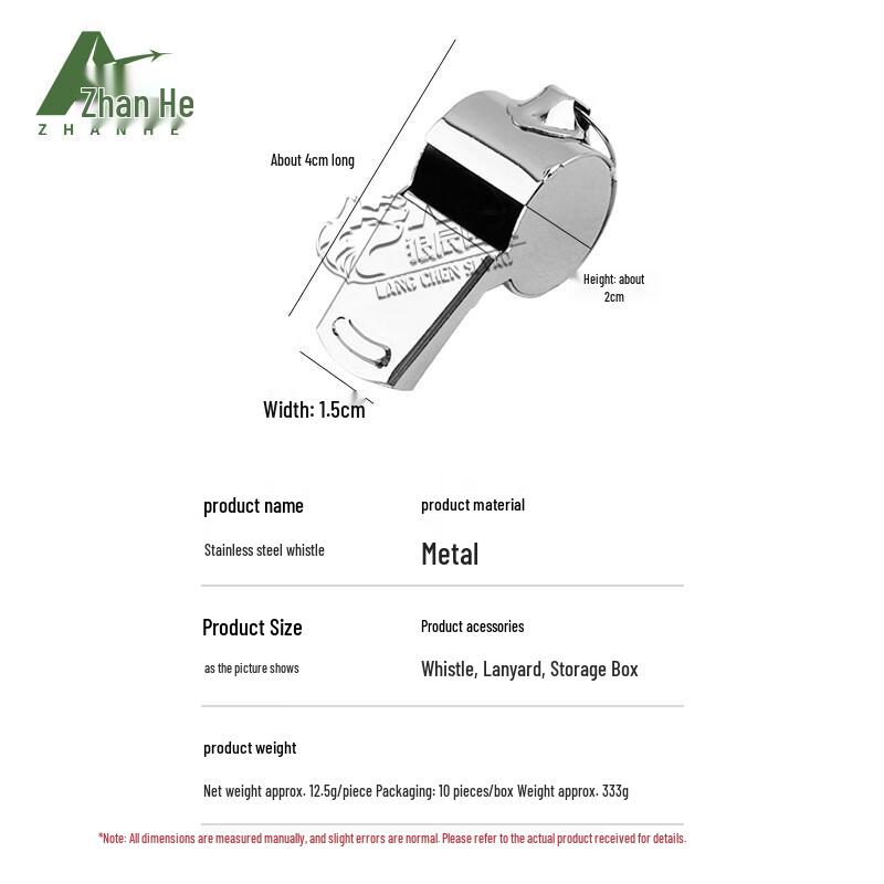 Professional Stainless Steel Sports Whistle Set