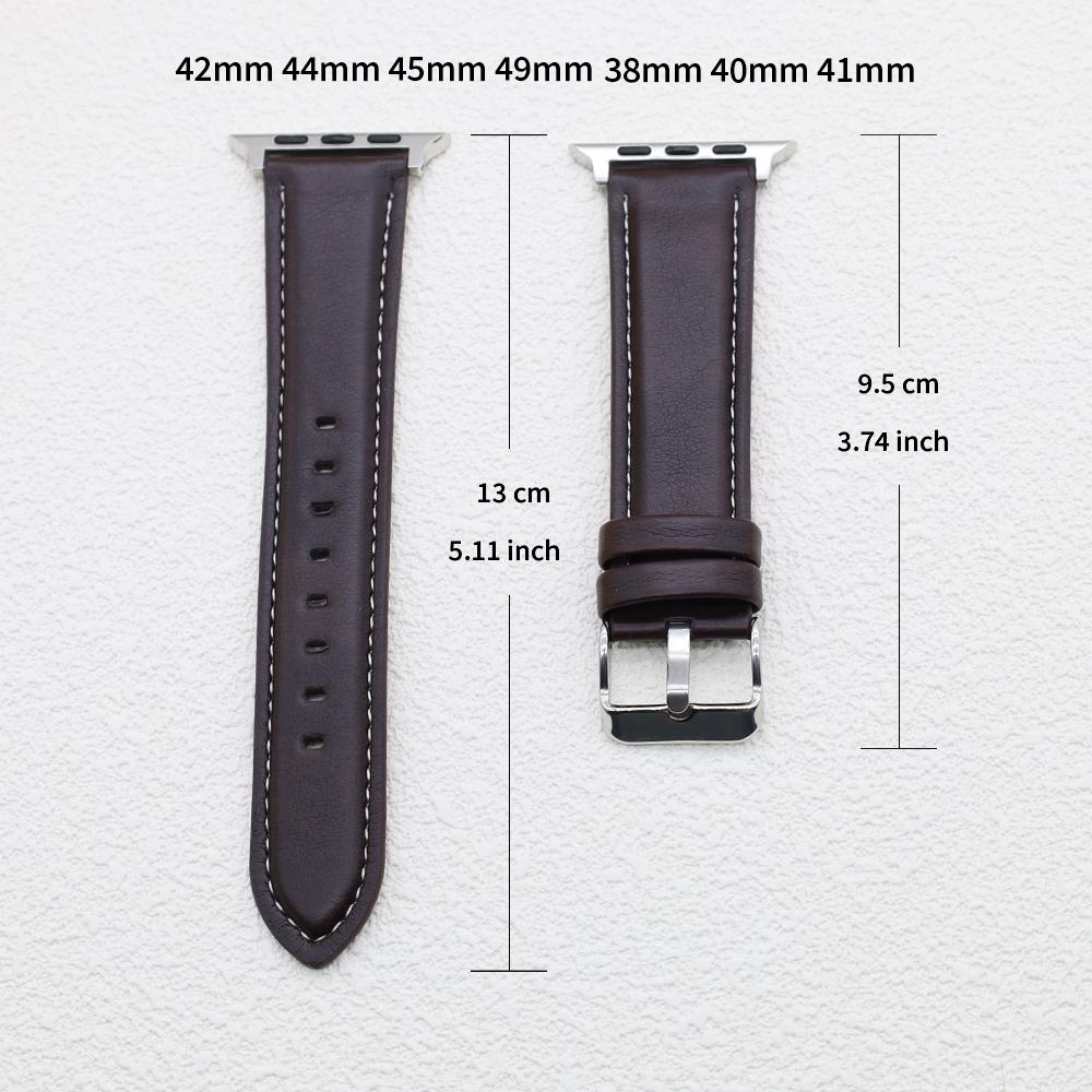 Kožený řemínek pro Apple Watch 44mm 40mm 45mm 41mm 42mm 38mm 49mm 46mm náramek iwatch series10 Ultra 2 9 SE 8 7 6 5 4