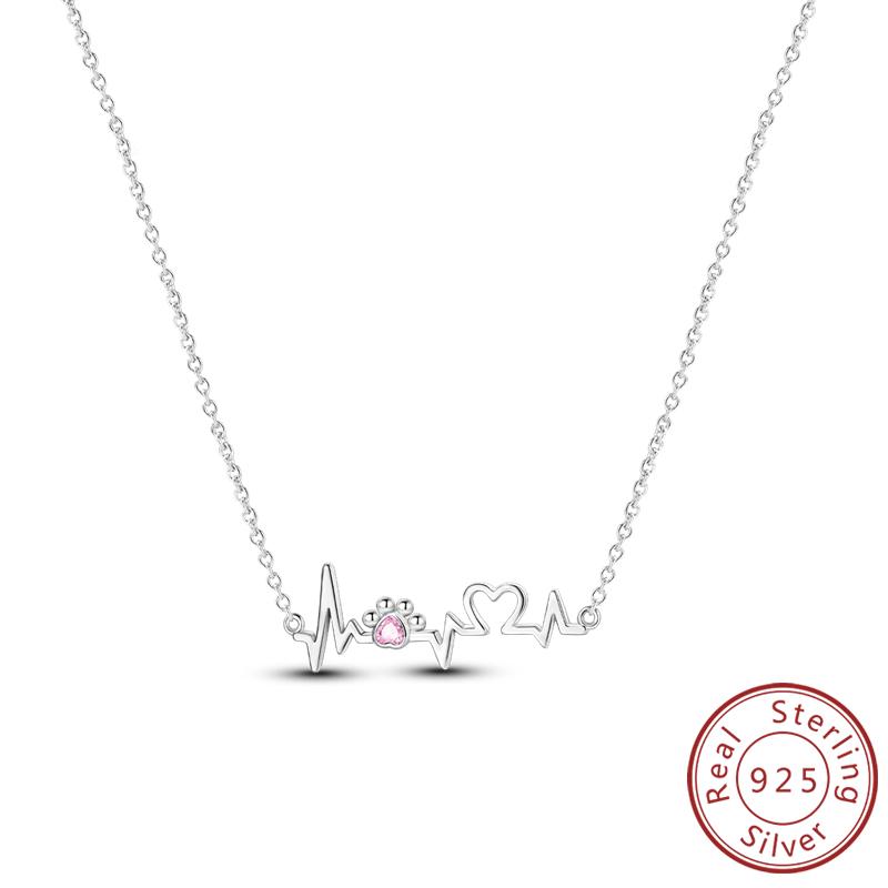 New Copper Necklaces Tulip Heart Sun Star Moon Bow Zircon Pendant Necklace For Women Fashion Jewelry Making Gifts